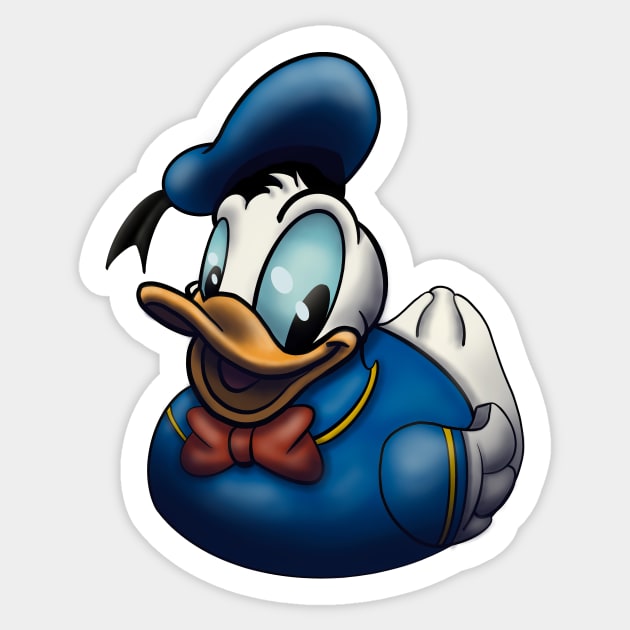 Donald Rubber Duck Sticker by Art-by-Sanna